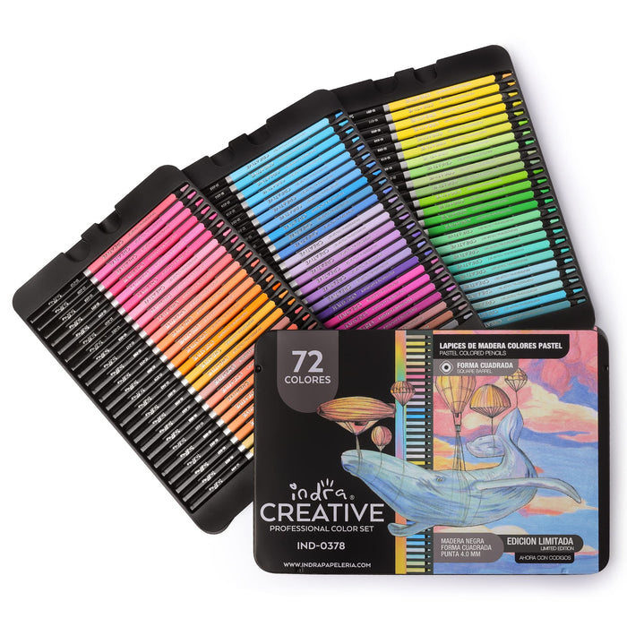 Indra 72 Macaron Colored Pencils Pastel Colored Pencils, Professional —  CHIMIYA
